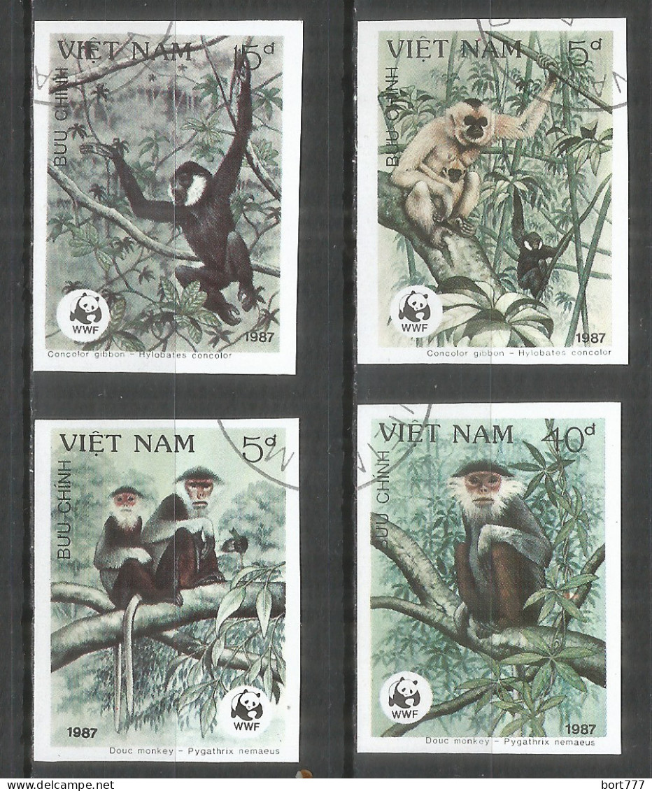 Vietnam 1987 Used Stamps  Mi. 1827-30 U Imperf. - Viêt-Nam