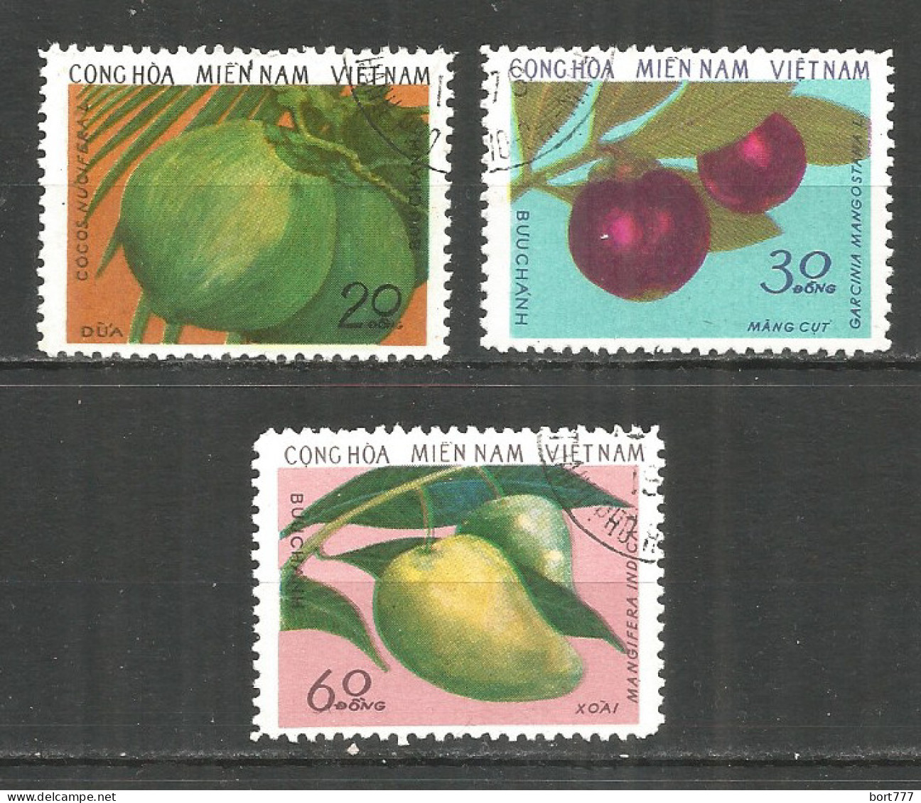 Vietnam Vietcong 1976 Year Used Stamps Mi# V.61-63 - Vietnam