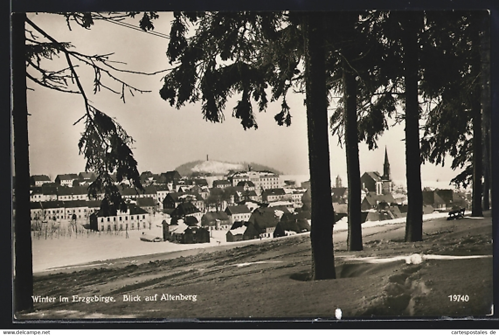 AK Altenberg /Erzgebirge, Ortsansicht Im Winter  - Altenberg