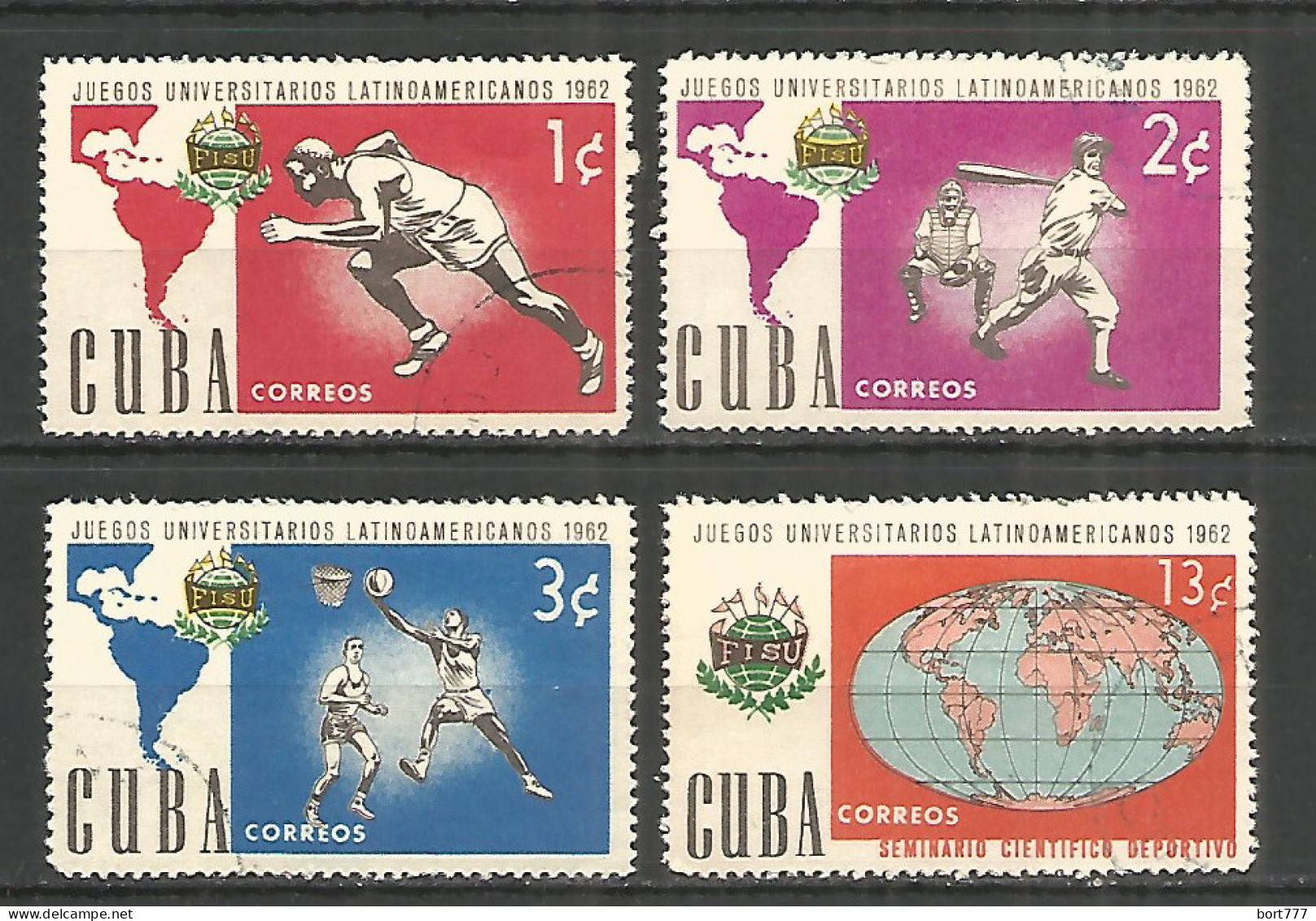 Caribbean 1962 Year , Used Stamps Mi.# 813-16 Sport - Oblitérés