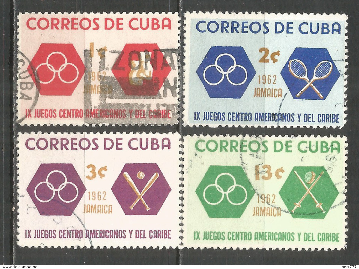 Caribbean 1962 Year , Used Stamps Set M.# 807-10 - Gebruikt