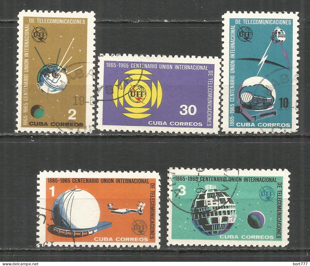 Caribbean 1965 Year , Used Stamps Set Mi.# 1026-30 Space - Usati