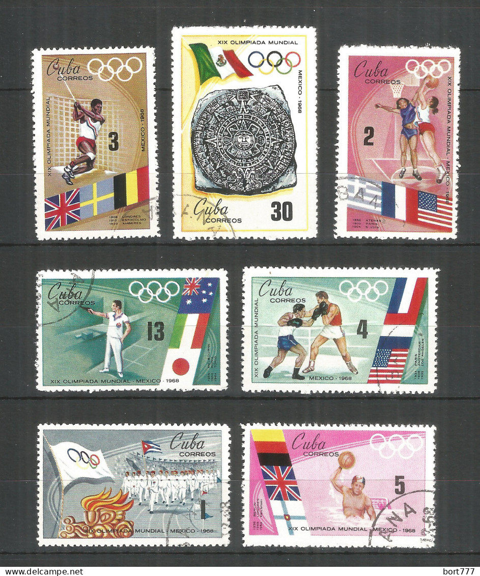 Caribbean 1968 Year , Used Stamps Set Mi.# 1435-1441 - Usados