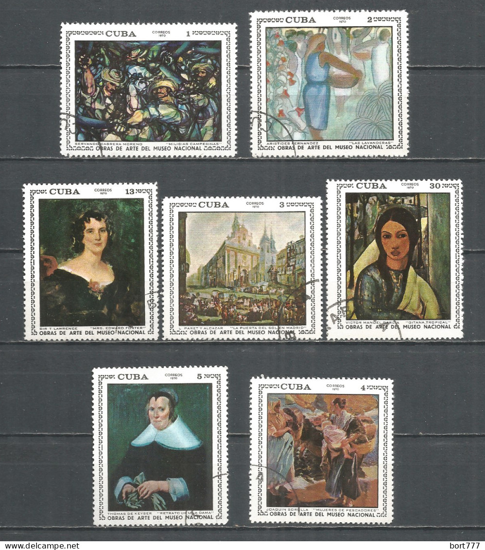 Caribbean 1970 Year , Used Stamps Painting Mi.# 1619-25 - Used Stamps