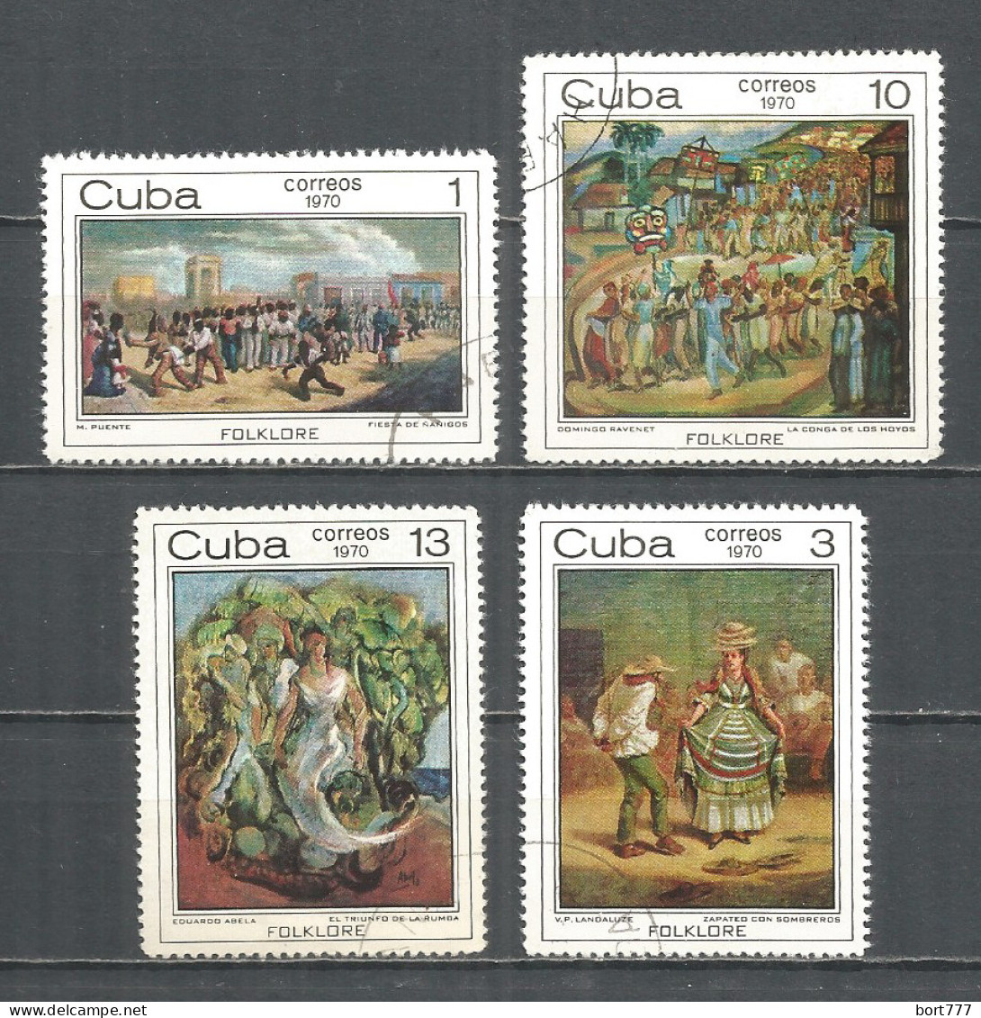 Caribbean 1970 Year , Used Stamps Painting Mi.# 1636-39 - Usati