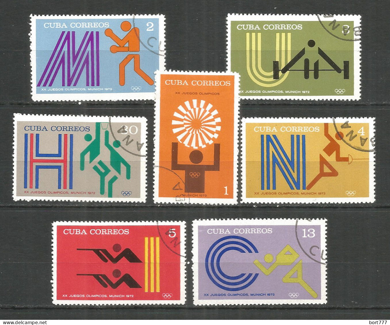 Caribbean 1972 Year , Used Stamps Sport - Oblitérés