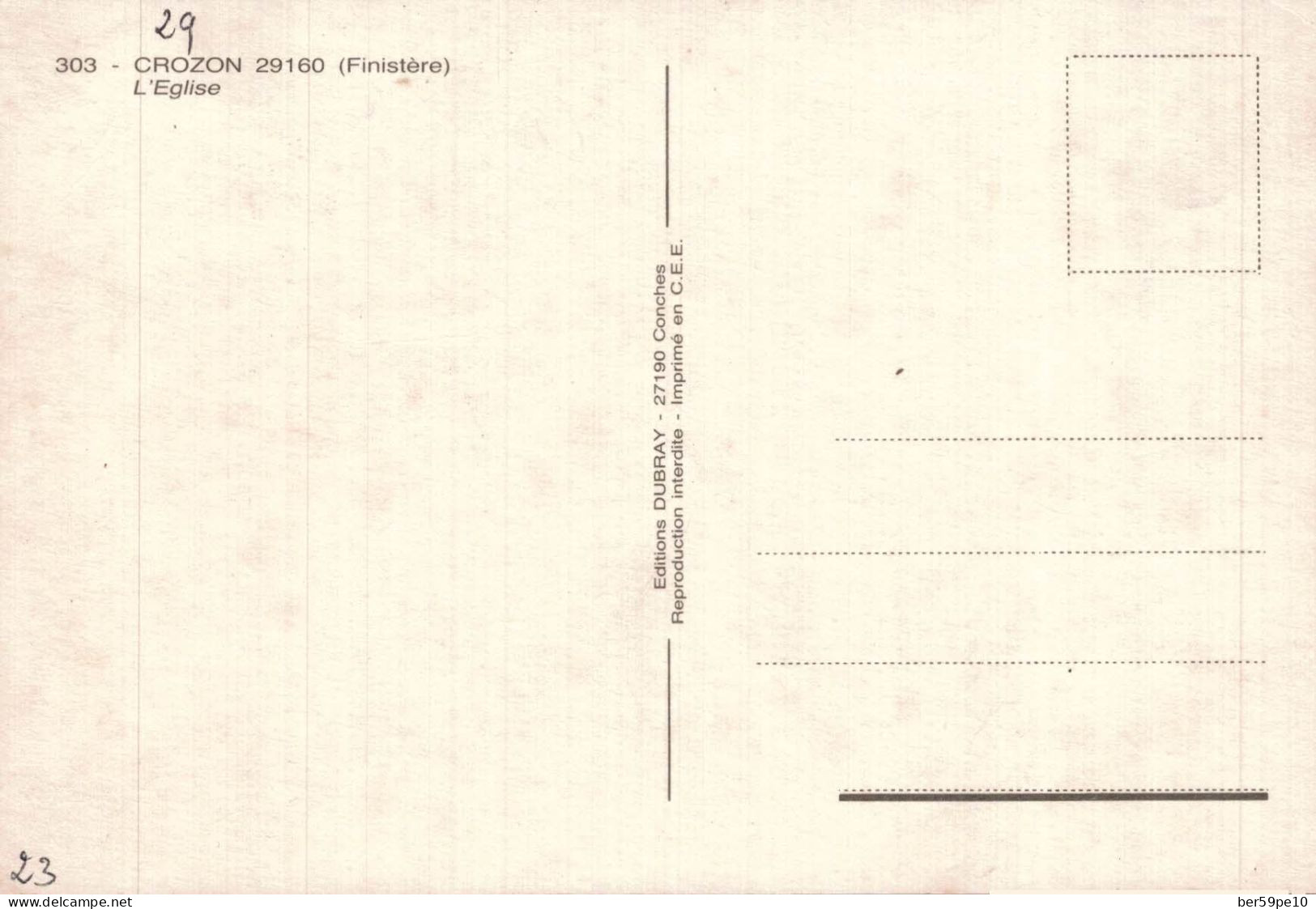 29 CROZON L'EGLISE - Crozon