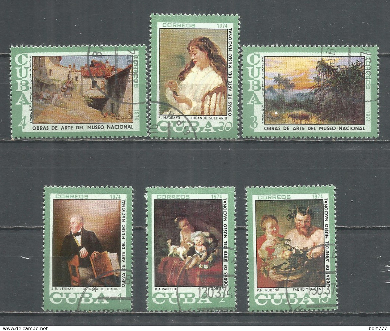 Caribbean 1974 Year , Used Stamps Painting - Gebruikt