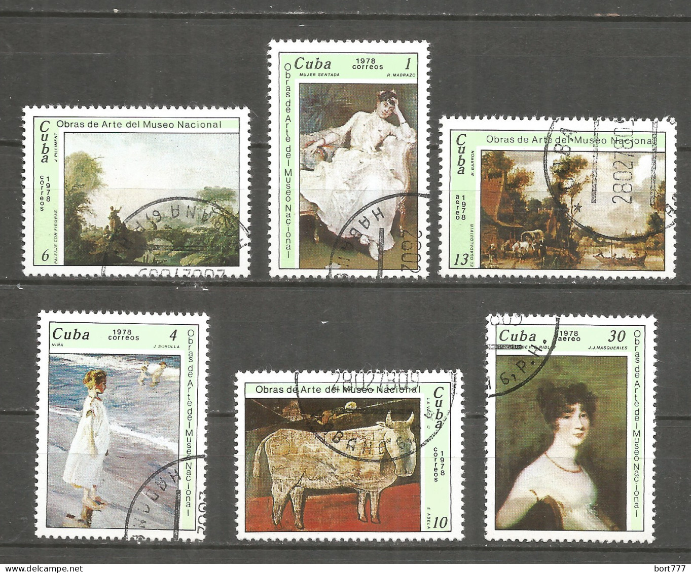 Caribbean 1978 Year , Used Stamps Painting - Gebraucht