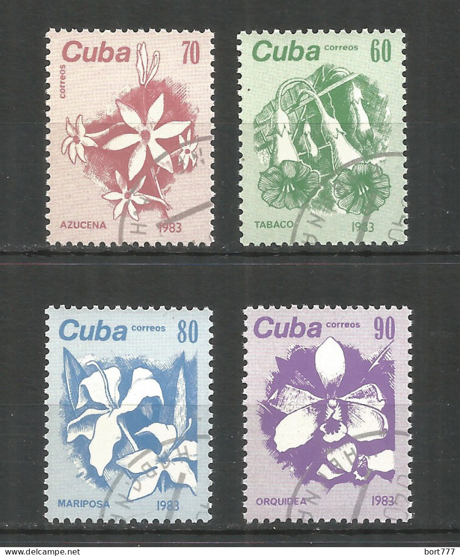 Caribbean 1983 Year , Used Stamps Flowers - Gebraucht