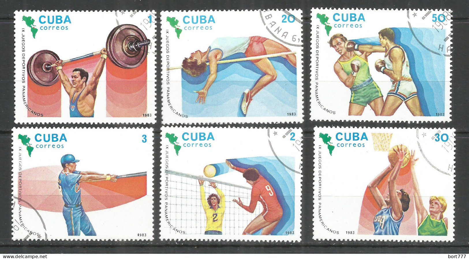 Caribbean 1983 Year , Used Stamps Sport - Usados