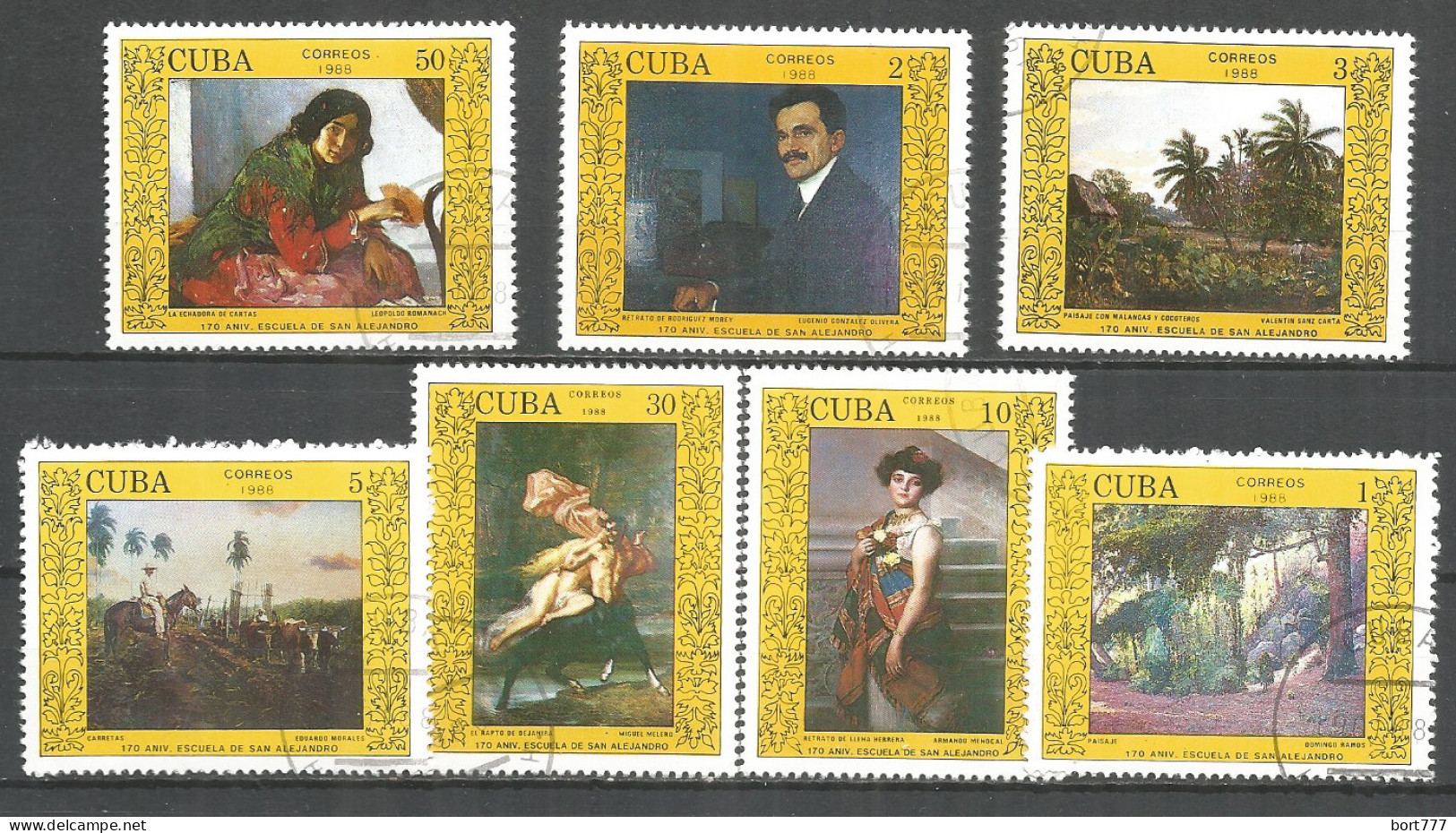 Caribbean 1988 Year , Used Stamps Panting - Usati