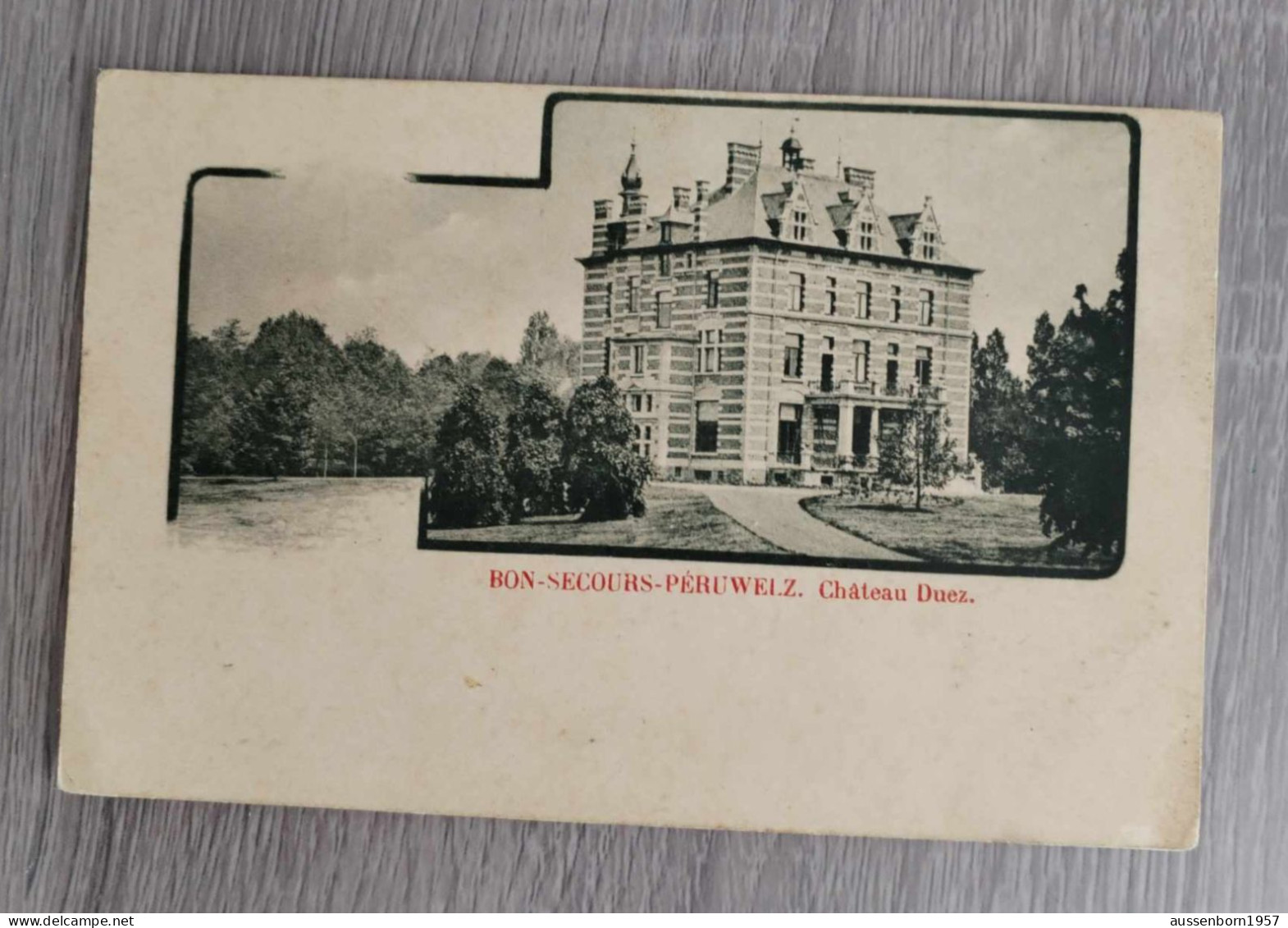 Peruwelz Bonsecours : lot de 7 cartes dos non divisé : 1901, 1902, 1903 et non écrites