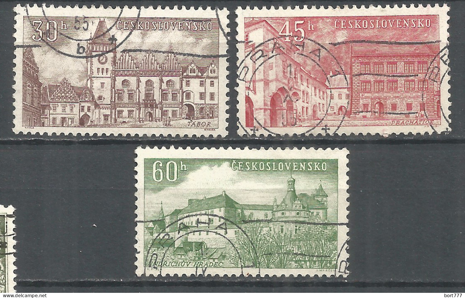 Czechoslovakia 1955 Year Used  Stamps Set - Used Stamps