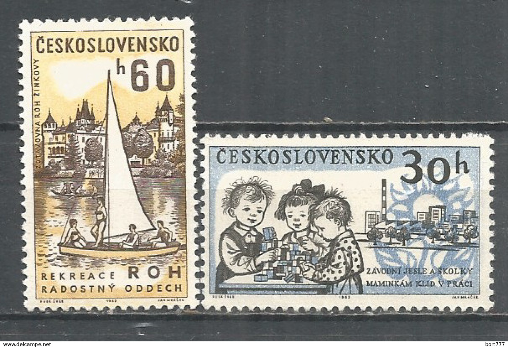 Czechoslovakia 1962 Year Mint Stamps MNH(**)  - Neufs