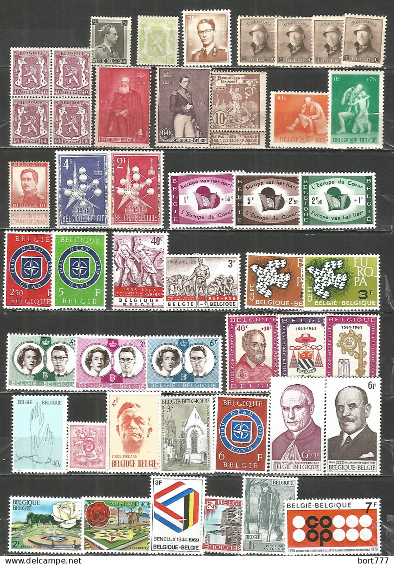 BELGIUM Selection Mint Stamps MNH(**) - Verzamelingen