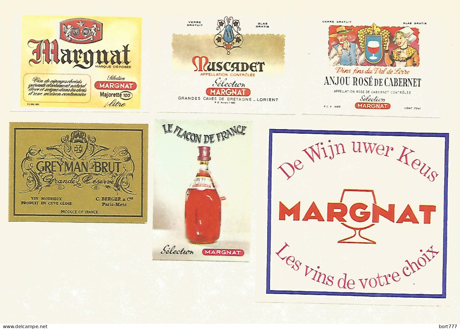 Belgium 6 Old Matchbox Labels - Luciferdozen - Etiketten