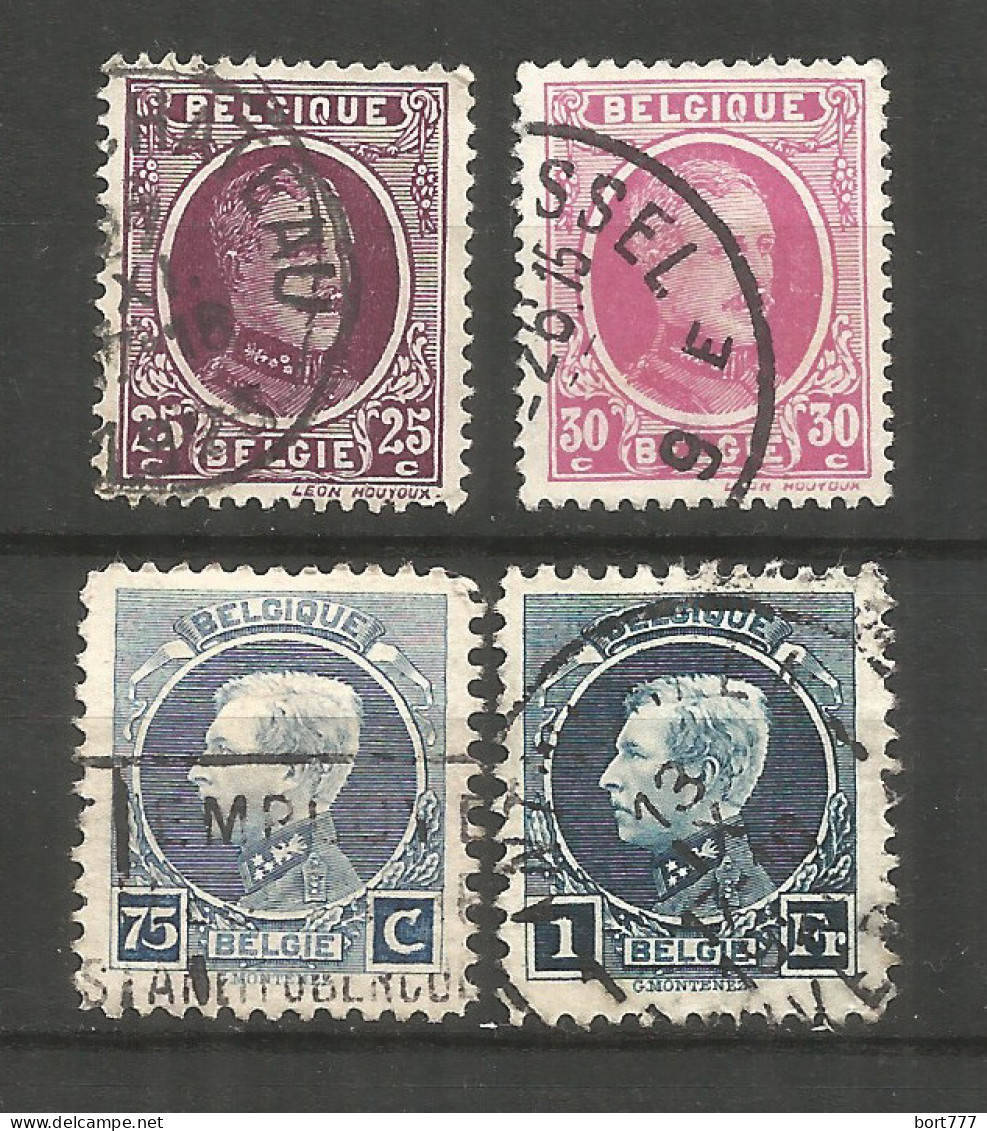 Belgium 1923 Year, Used Stamps (o),Mi. 187-90 - Usados