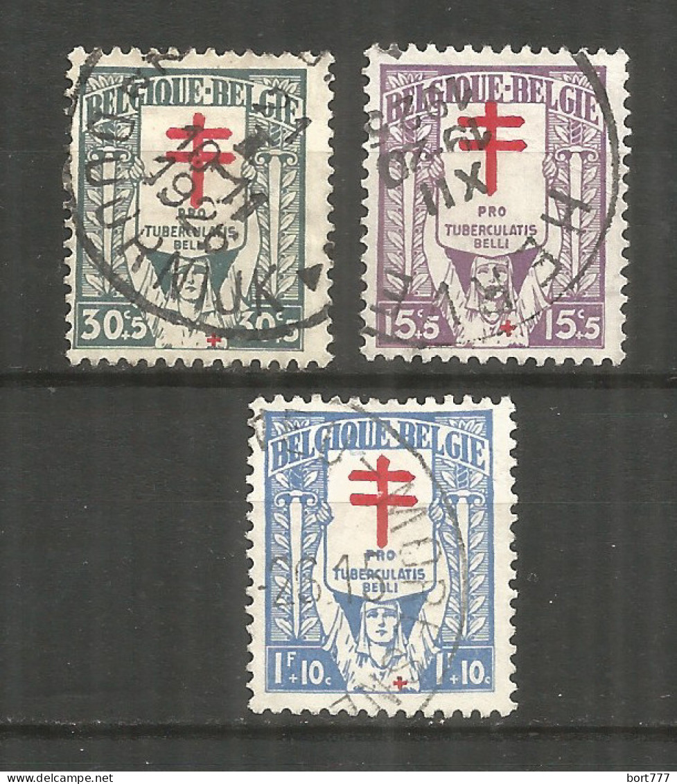 Belgium 1925 Year, Used Stamps (o),Mi. 204-206 Red Cross - Gebraucht