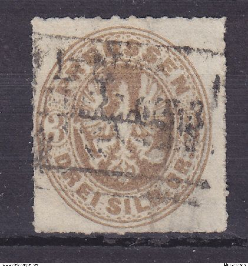 Preussen 1861 Mi. 18b, 3 Sgr. Preussischer Adler (2 Scans) - Gebraucht