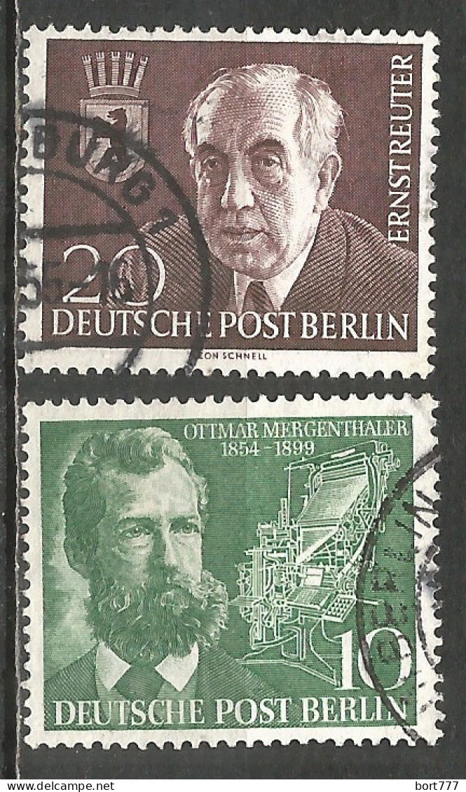 Germany Berlin 1954 Year. Used Stamps, Mich.# 115 ,117 - Gebraucht