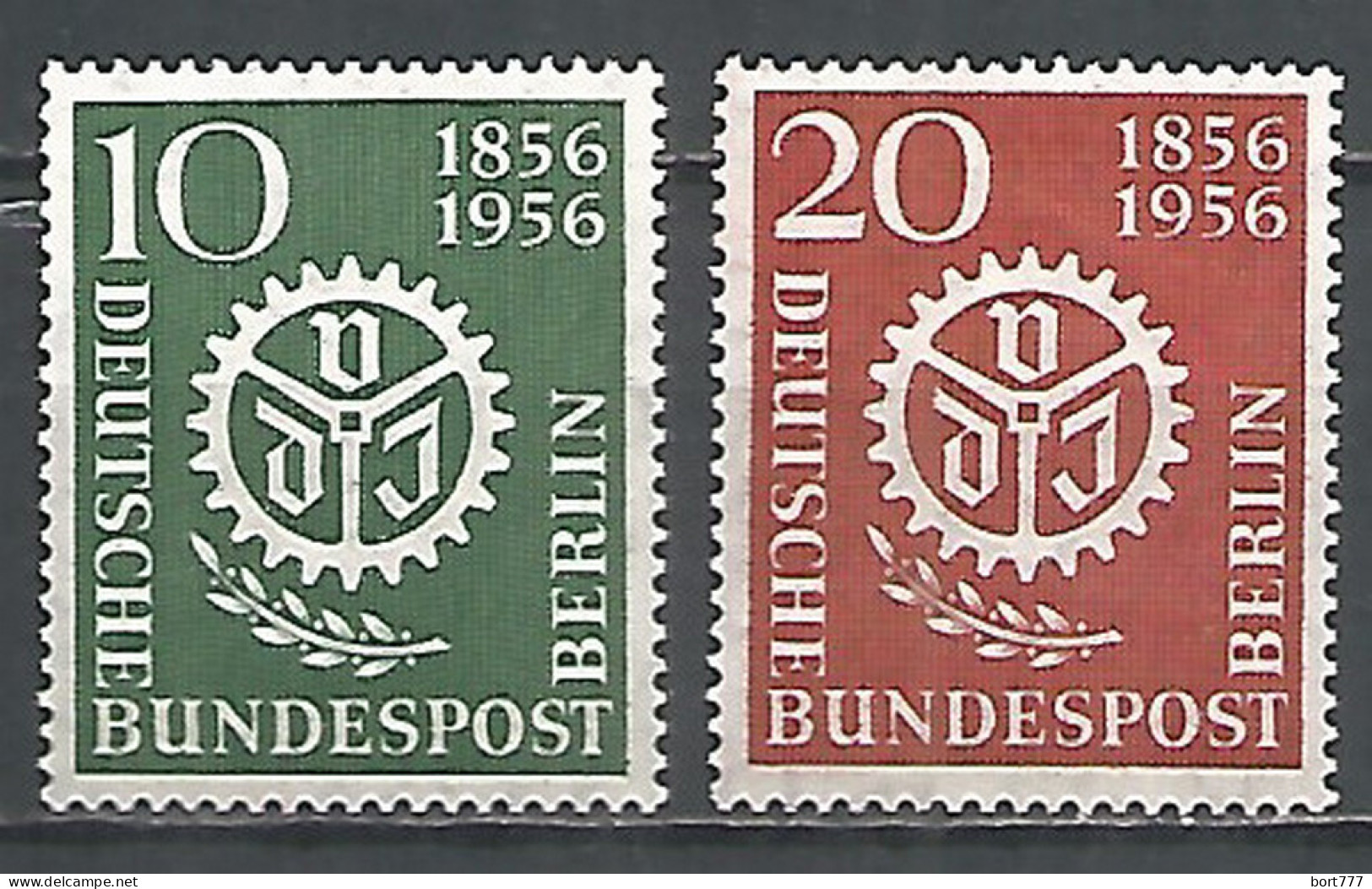 Germany Berlin 1956 Year Mint Stamps MNH(**) Set Mi.# 138-39 - Unused Stamps