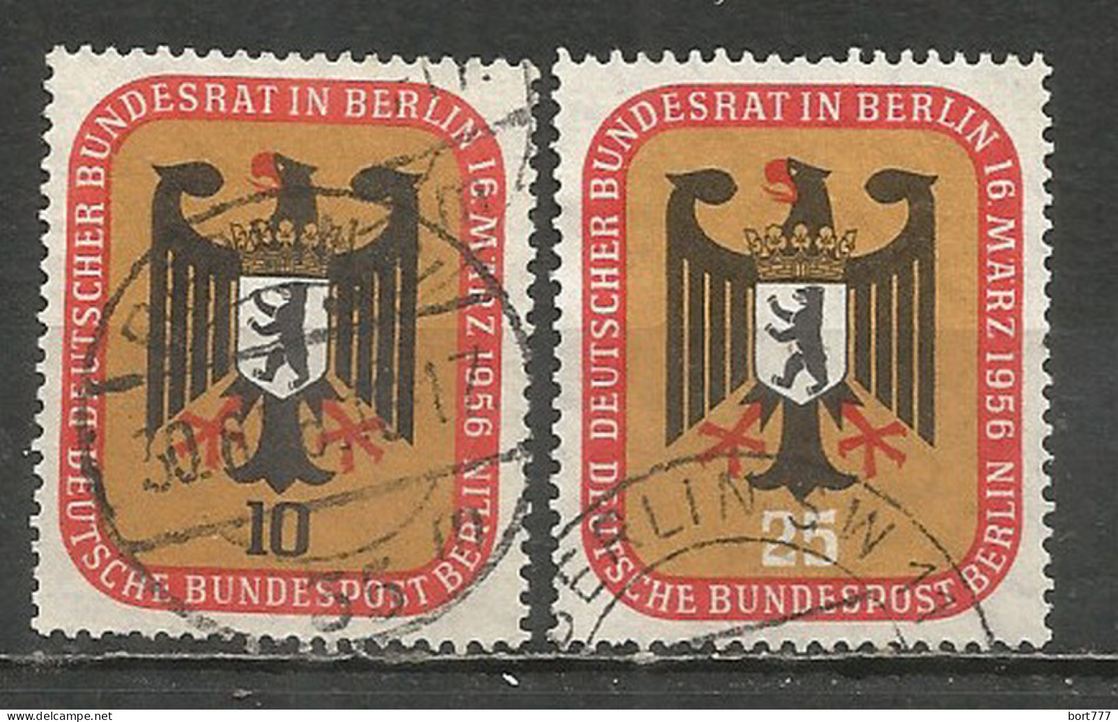 Germany Berlin 1956 Year. Used Stamps , Mich.# 136-37 - Oblitérés