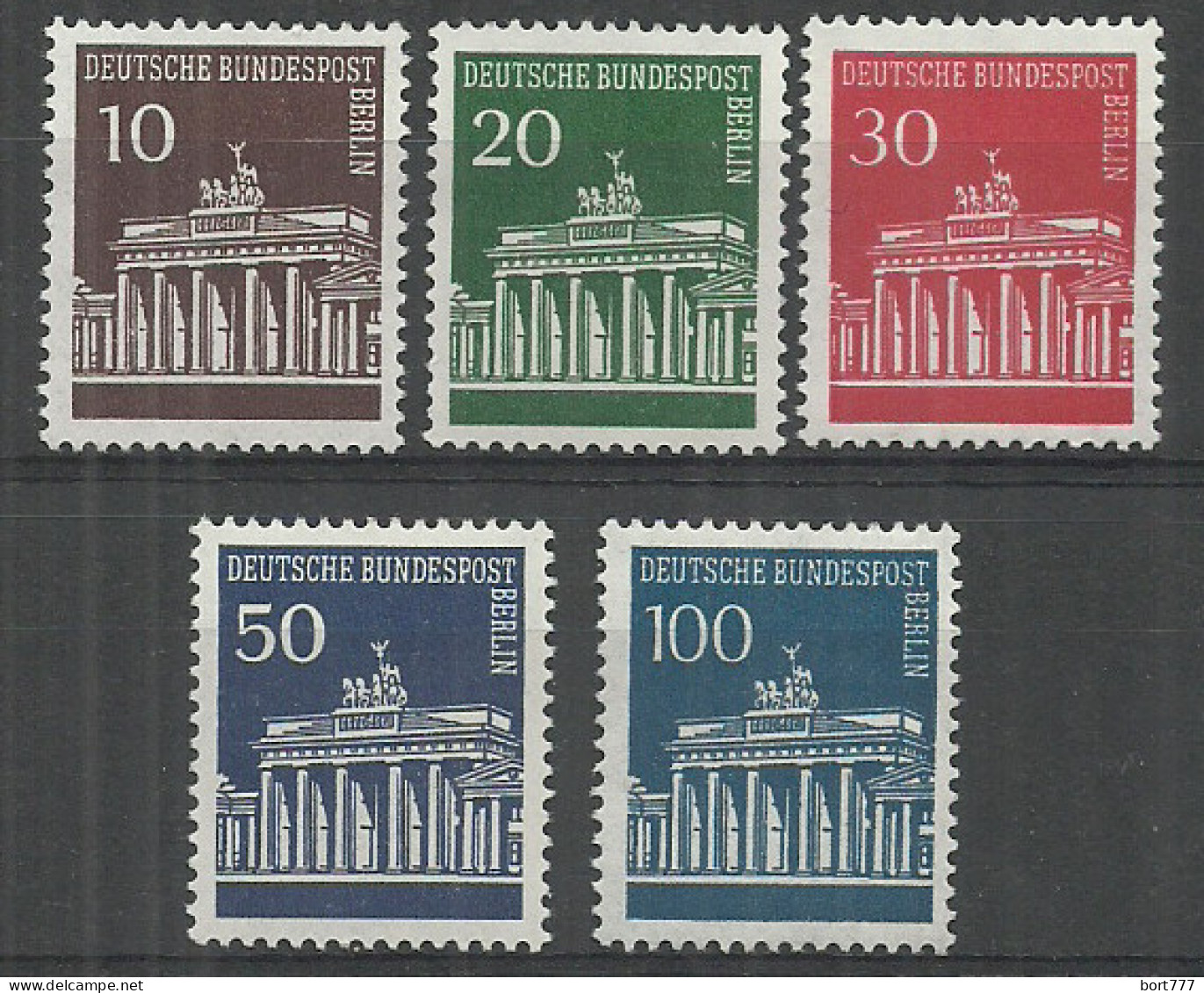 Germany Berlin 1966 Year Mint Stamps MNH(**) Mi.# 286-90 - Unused Stamps