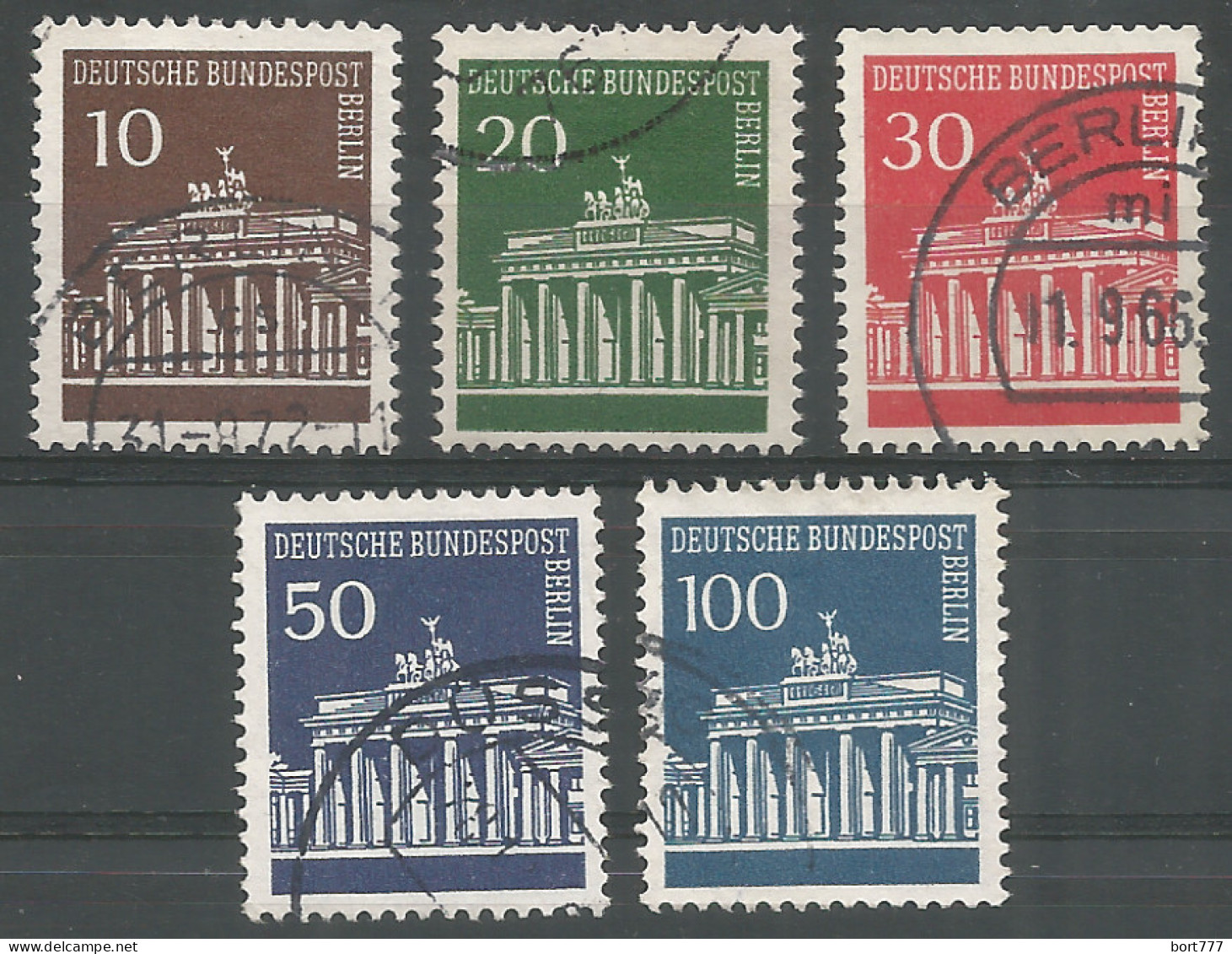 Germany Berlin 1966 Year. Used Stamps, Mich.# 286-90 - Gebruikt