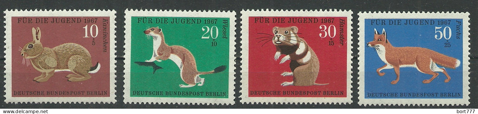 Germany Berlin 1967 Year Mint Stamps MNH(**) Mi.# 299-302 - Nuevos