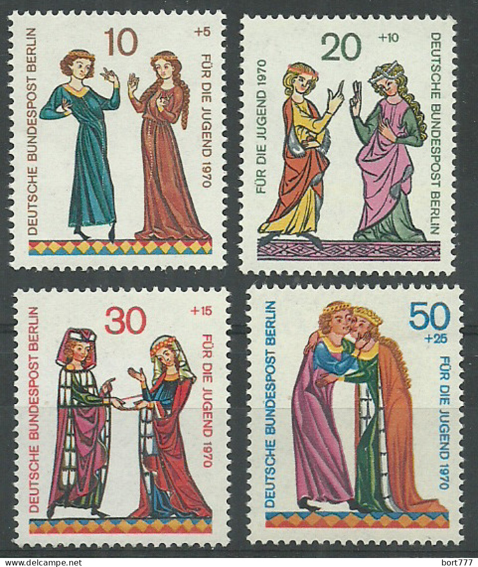 Germany Berlin 1970 Year Mint Stamps MNH(**) Mi.# 354-357 - Unused Stamps