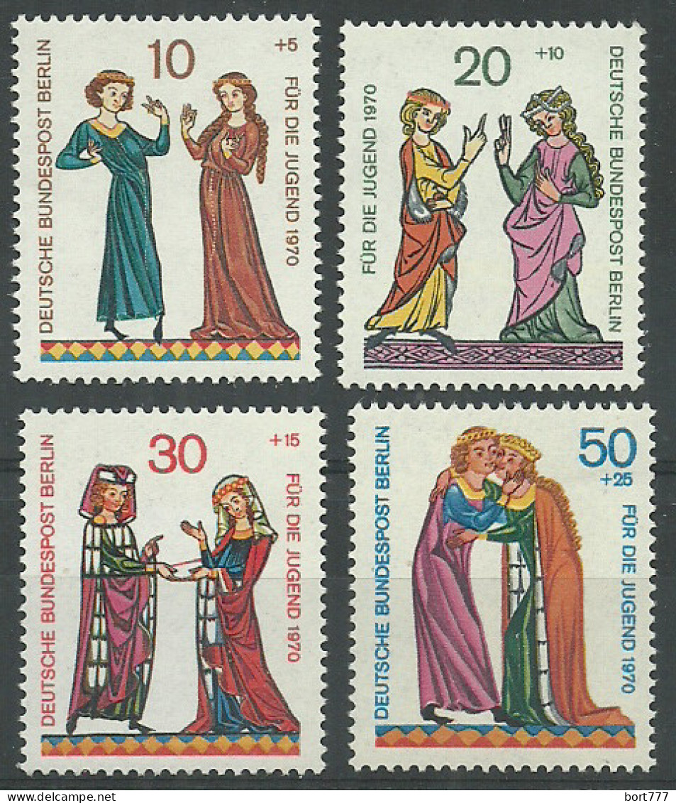 Germany Berlin 1970 Year Mint Stamps MNH(**) Mi.# 354-357 - Nuovi