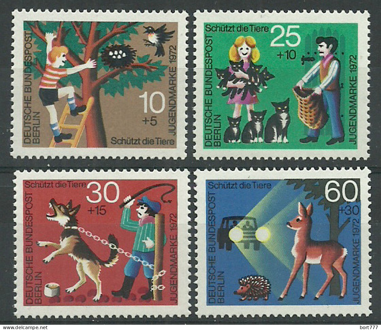 Germany Berlin 1972 Year Mint Stamps MNH(**) Mi.# 418-21 - Neufs