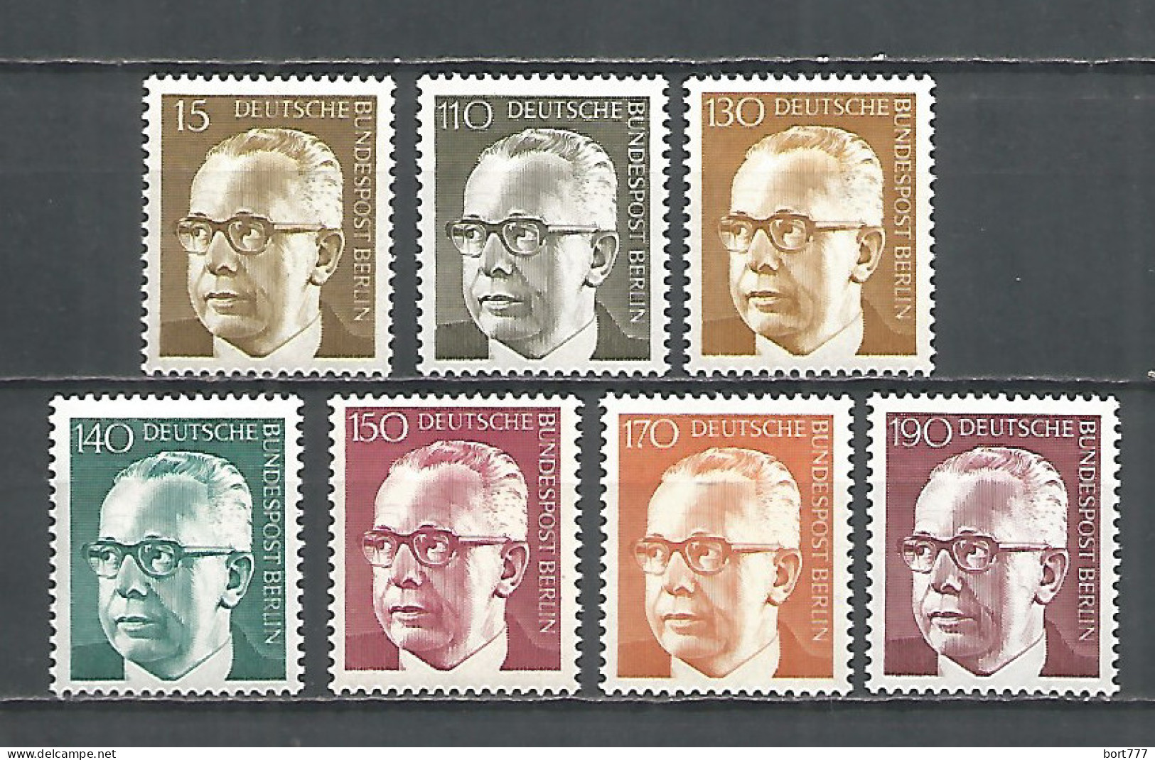 Germany Berlin 1972 Year Mint Stamps MNH(**) Mi.# 427-33 - Neufs