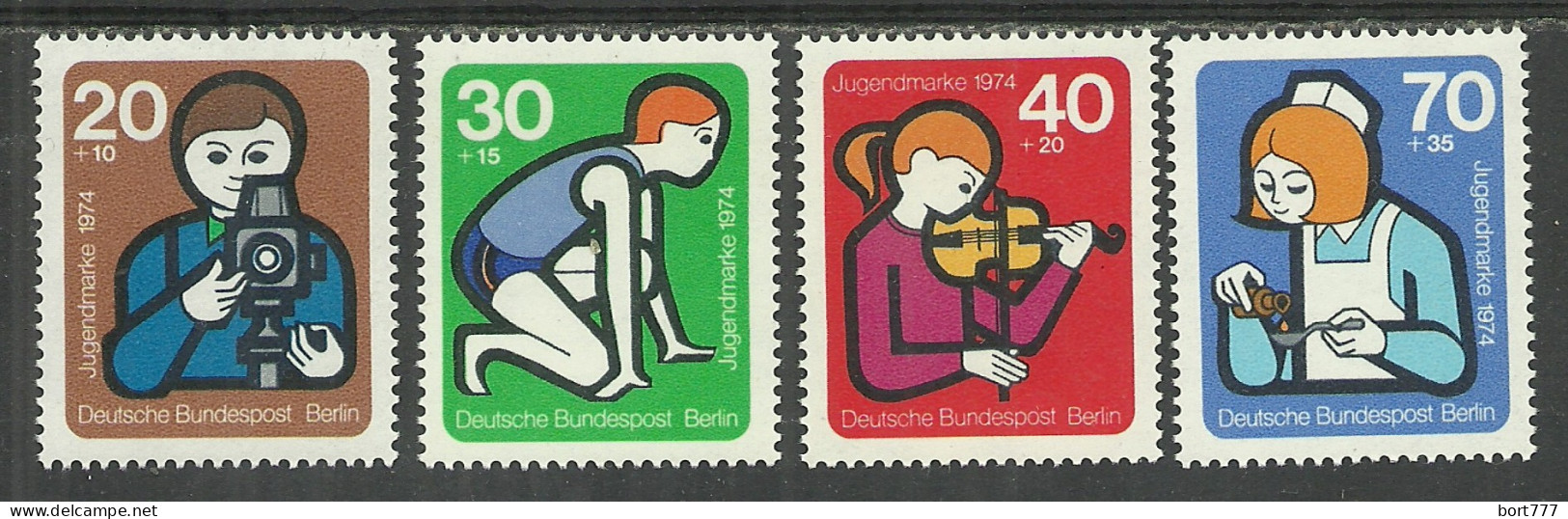 Germany Berlin 1974 Year Mint Stamps MNH(**) Mi.# 468-71 - Ongebruikt