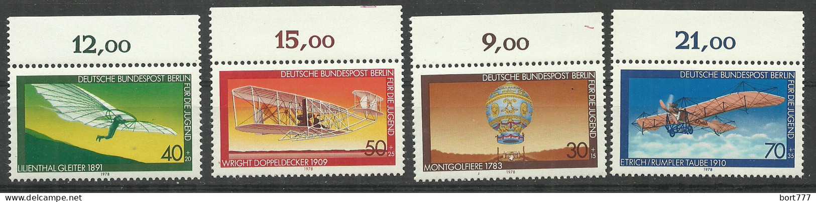 Germany Berlin 1978 Year Mint Stamps MNH(**) Mi.# 563-566 - Nuevos