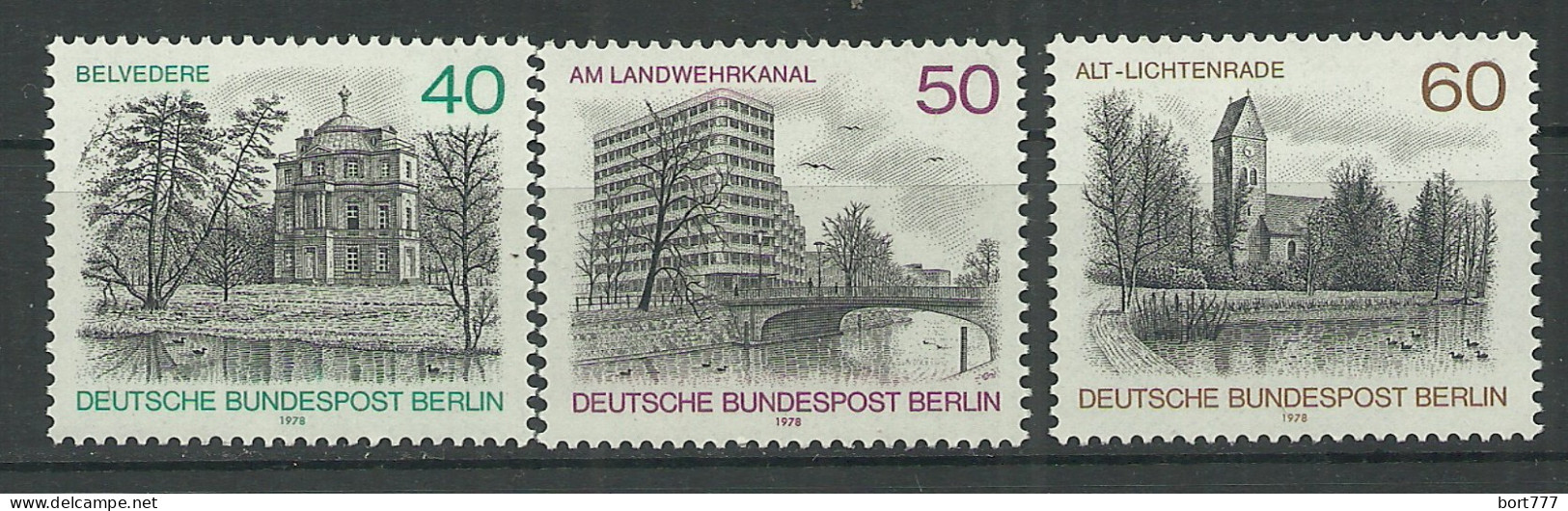 Germany Berlin 1978 Year Mint Stamps MNH(**) Mi.# 578-580 - Ungebraucht