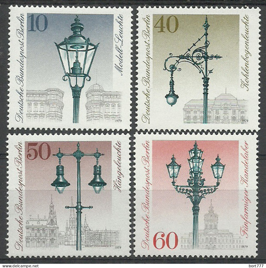 Germany Berlin 1979 Year Mint Stamps MNH(**) Mi.# 603-606 - Unused Stamps