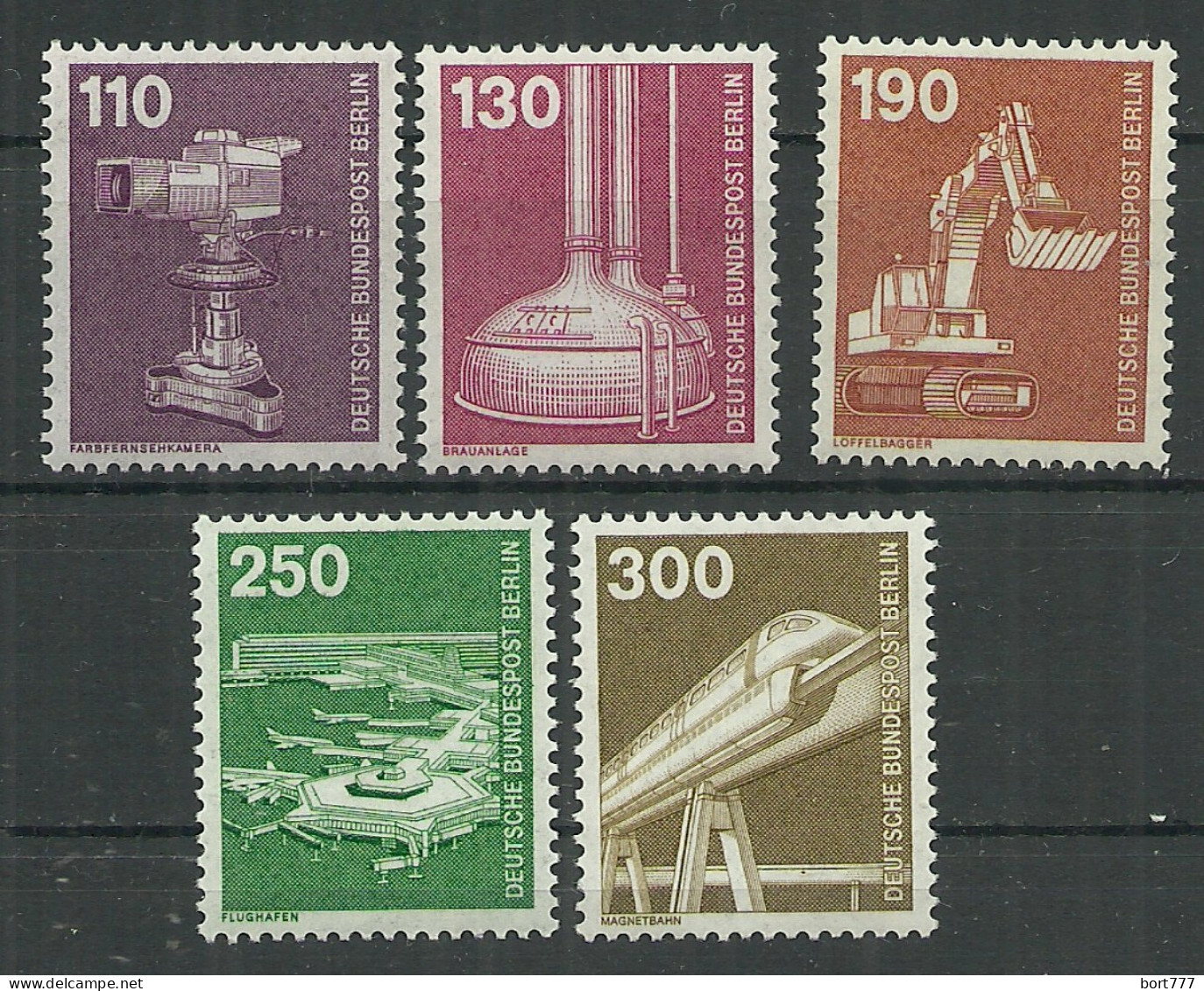 Germany Berlin 1982 Year , Mint Stamps MNH(**) Mi.# 668-672 - Neufs