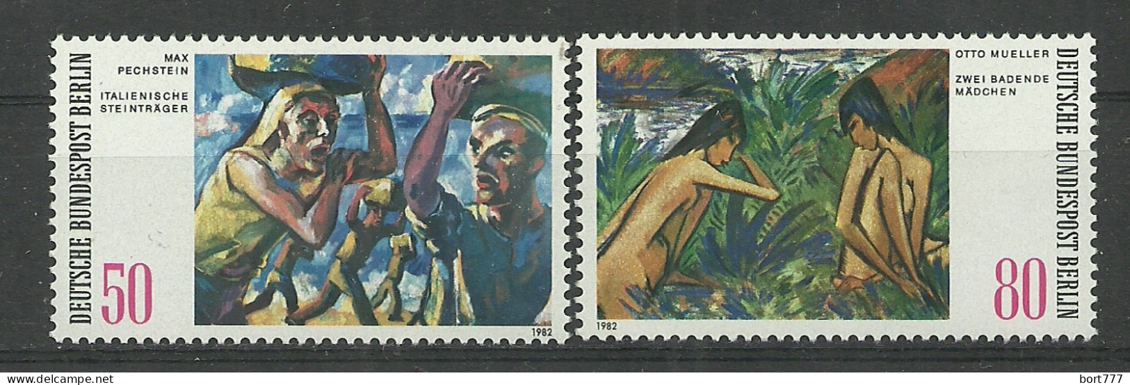 Germany Berlin 1982 Year , Mint Stamps MNH(**) Mi.# 678-679 Painting - Nuovi