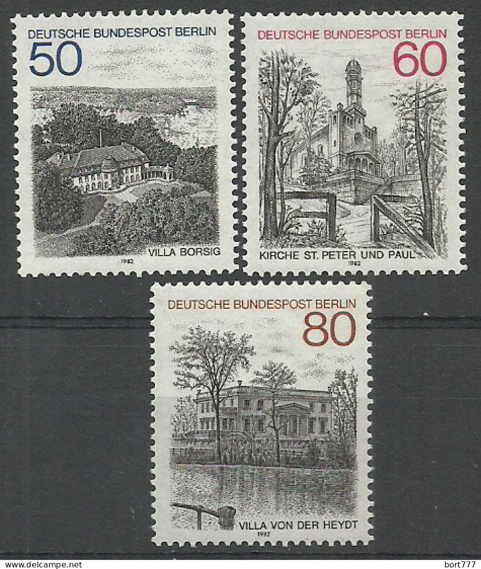 Germany Berlin 1982 Year , Mint Stamps MNH(**) Mi.# 685-687 - Neufs