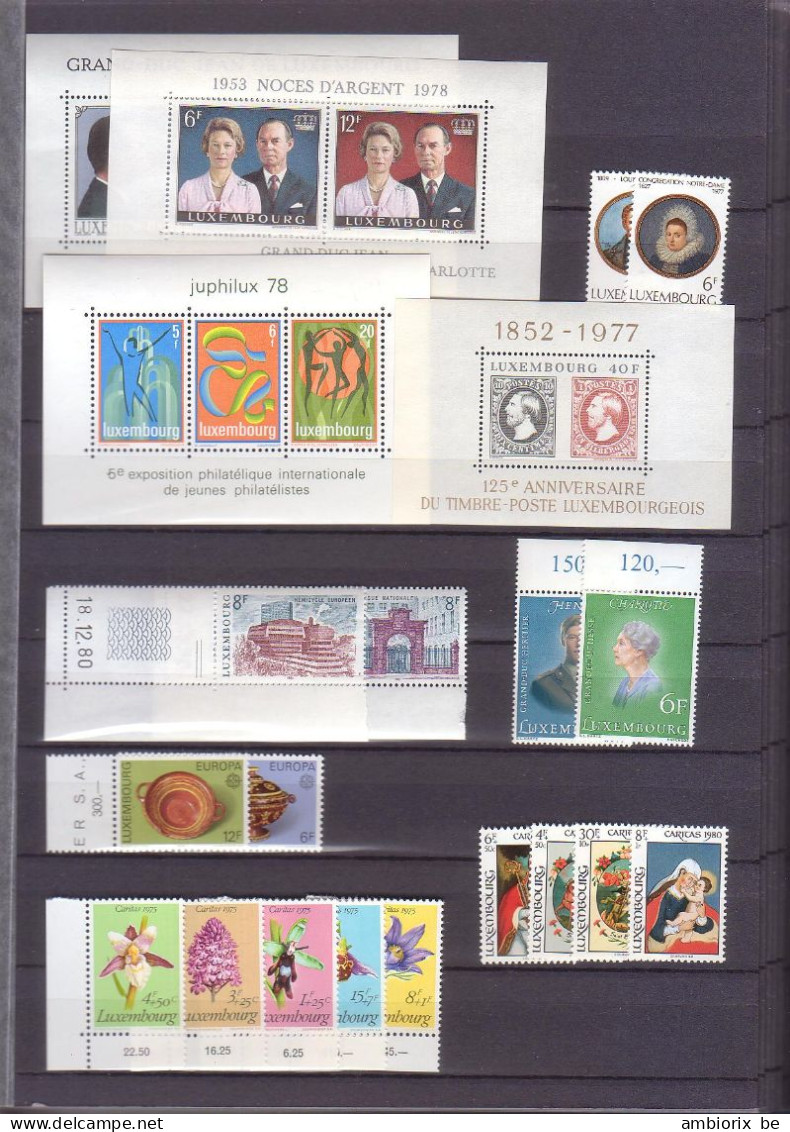 Un Lot De Timbres Luxembourgeois  Neufs - Principalement Années 1970 - Lot 1 - Unused Stamps