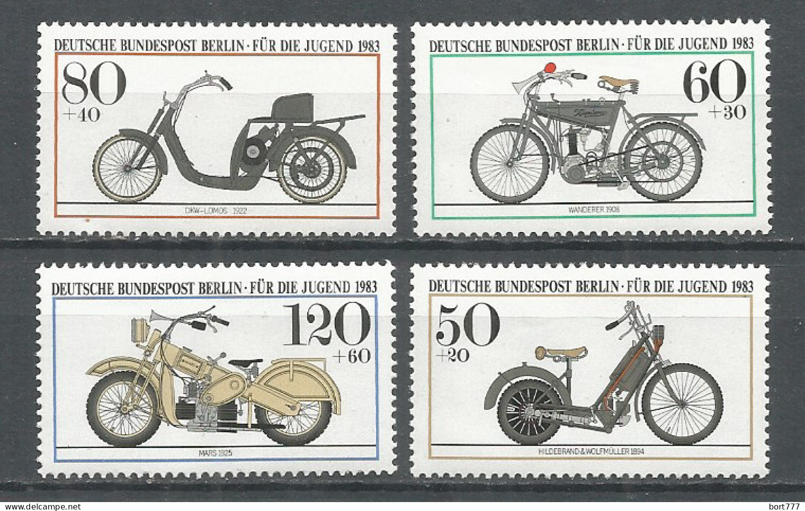 Germany Berlin 1983 Year , Mint Stamps MNH(**) Mi.# 694-697 - Ongebruikt