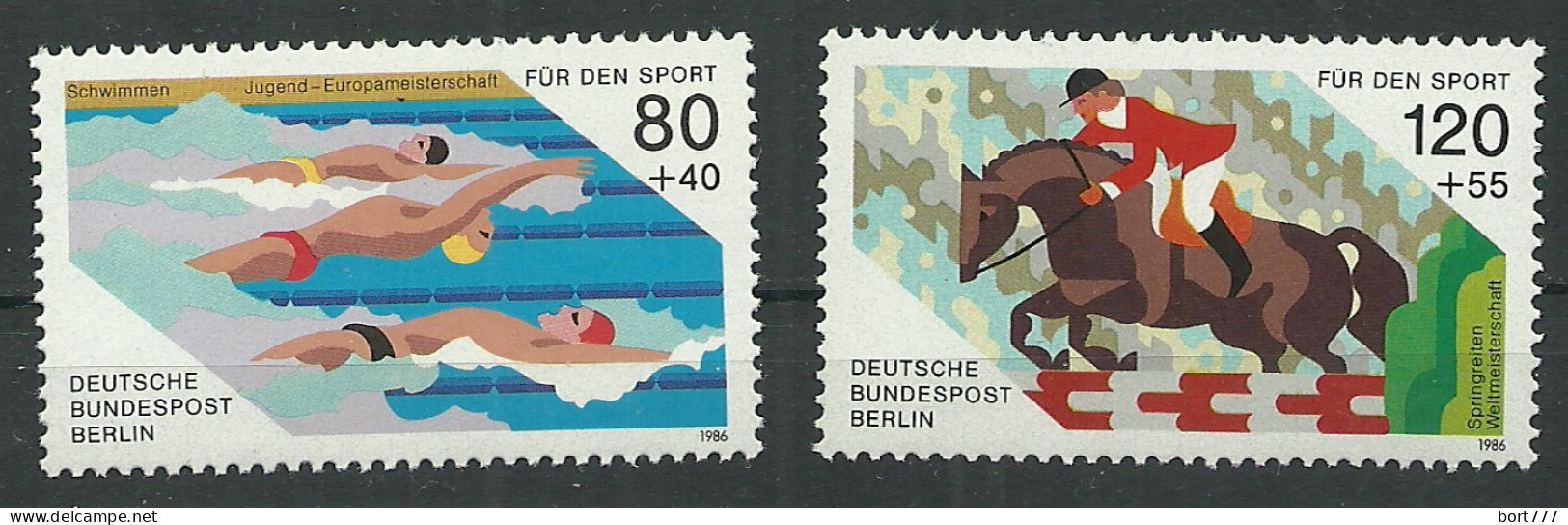 Germany Berlin 1986 Year , Mint Stamps MNH(**) Mi.# 751-752 - Unused Stamps