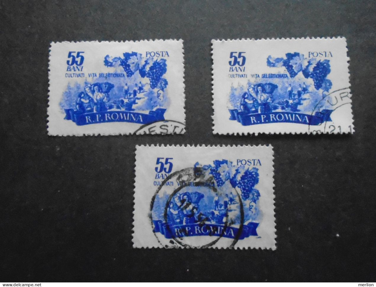 D202266    Romania  1950's  - 3 Pcs Of Used Stamps  1541 - Oblitérés