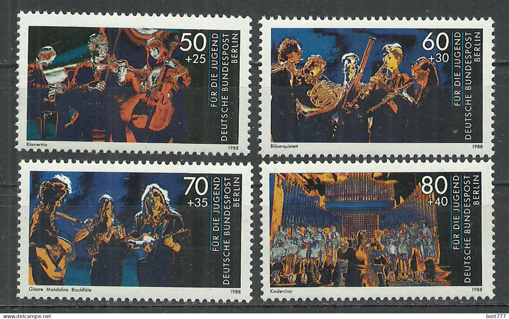 Germany Berlin 1988 Year , Mint Stamps MNH(**) Mi.# 807-810 - Ongebruikt