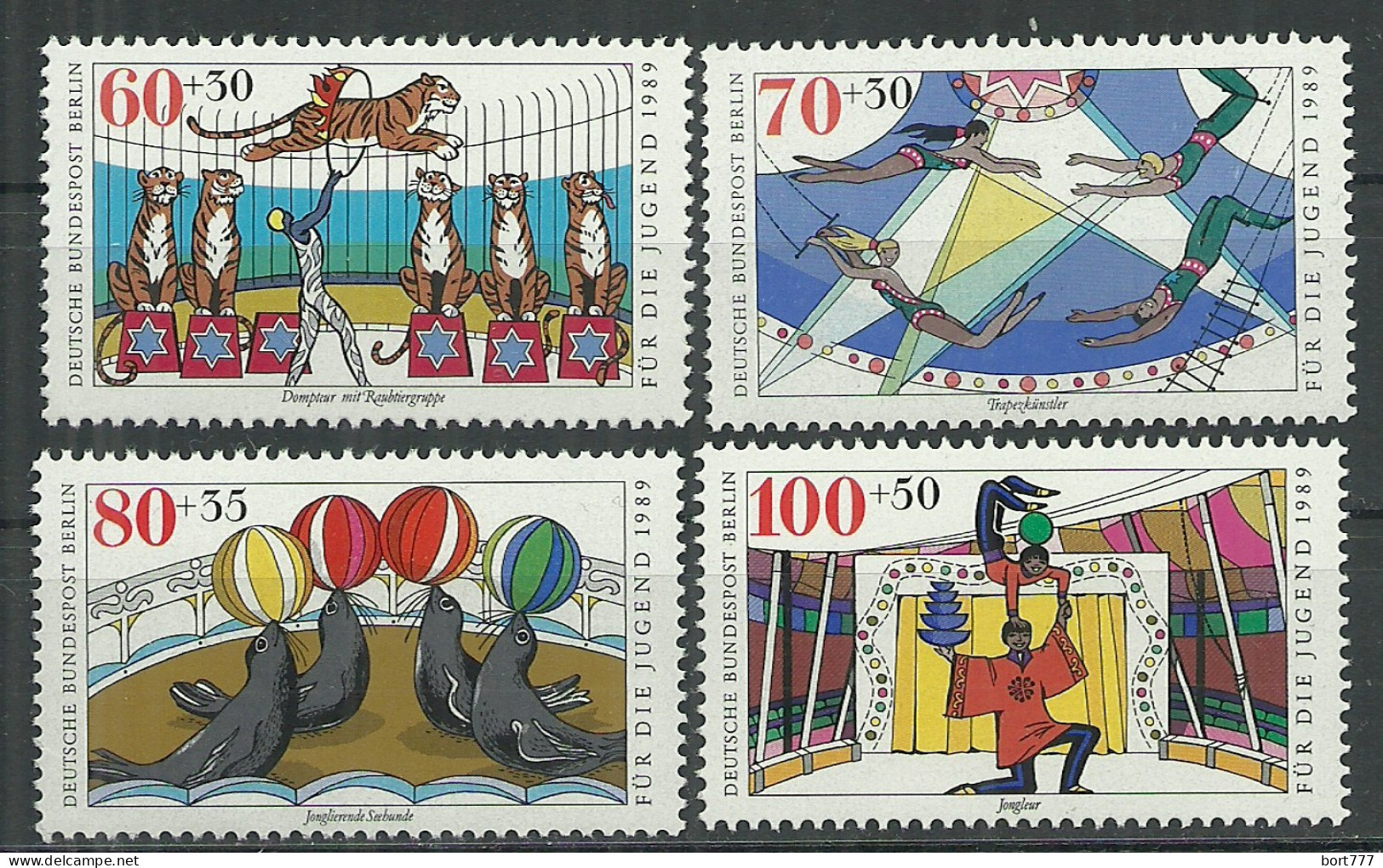 Germany Berlin 1989 Year , Mint Stamps MNH(**) Mi.# 838-841 - Ongebruikt