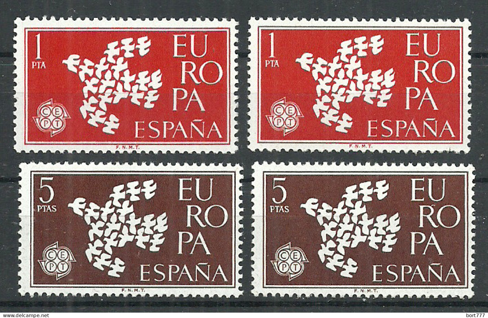 SPAIN 1961 Year, Mint Stamps (**) Set Europa Cept - Nuovi