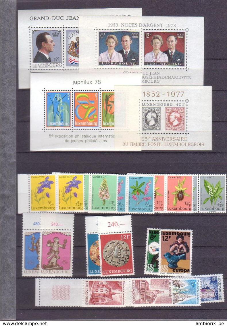 Un Lot De Timbres Luxembourgeois  Neufs - Principalement Années 1970 - Lot 2 - Ungebraucht