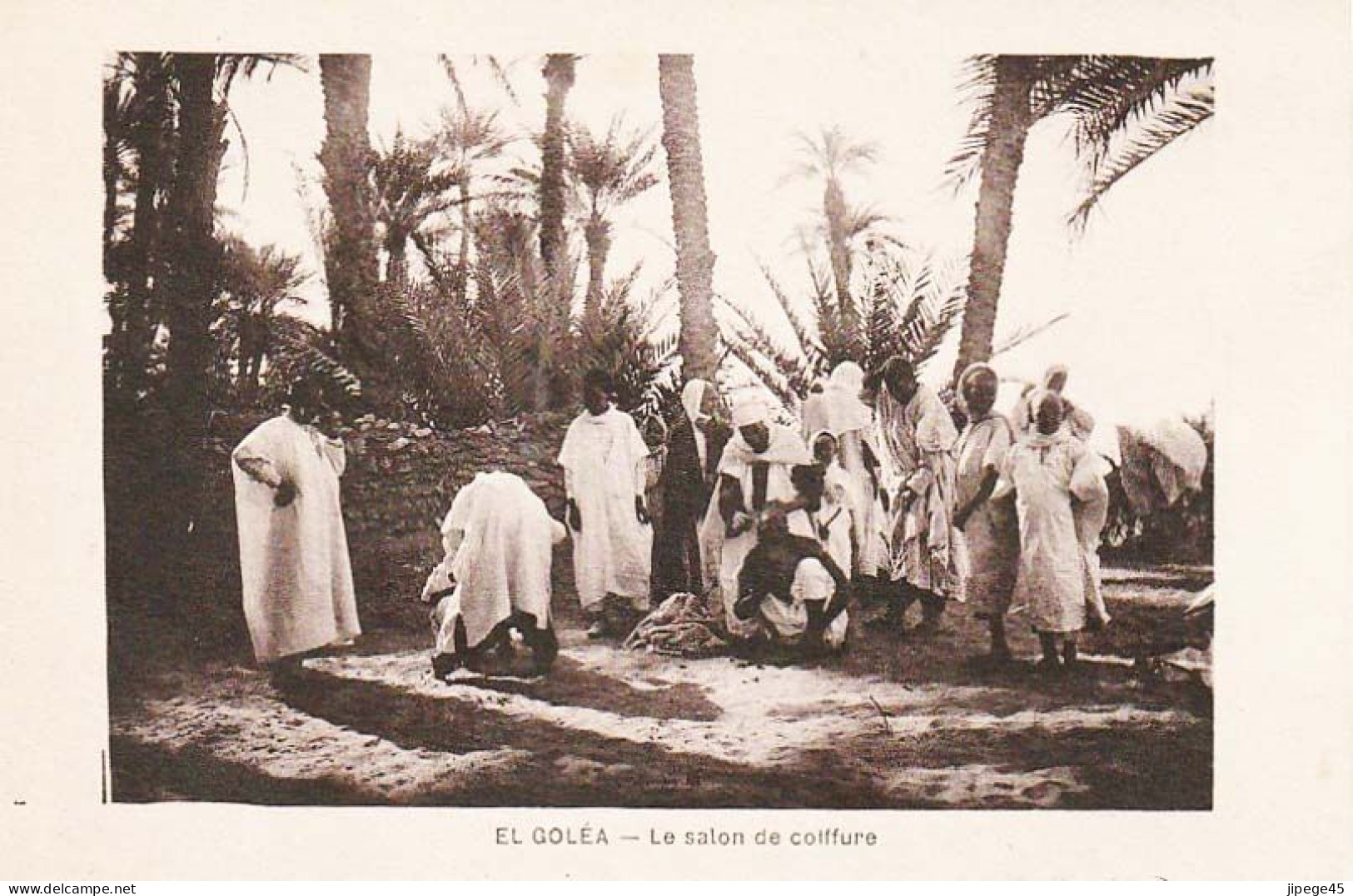 CPA -  Algérie - EL GOLEA - Le Salon De Coiffure - Scènes & Types